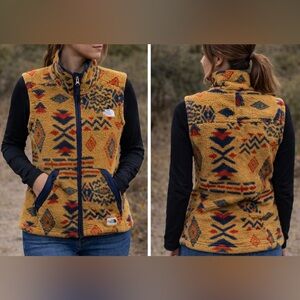 The North Face Campshire 2.0 Sherpa Fleece Vest Southwest Geo Print Small